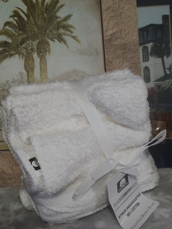 Other - 6-Pack White Washcloths